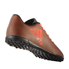 Kopačky Adidas X 17.4 Tf Jr S82422 vícebarevný oranžový 1