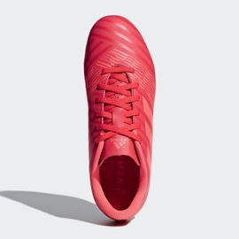 Kopačky Adidas Nemeziz 17.4 FxG Jr CP9207 červený červený 2