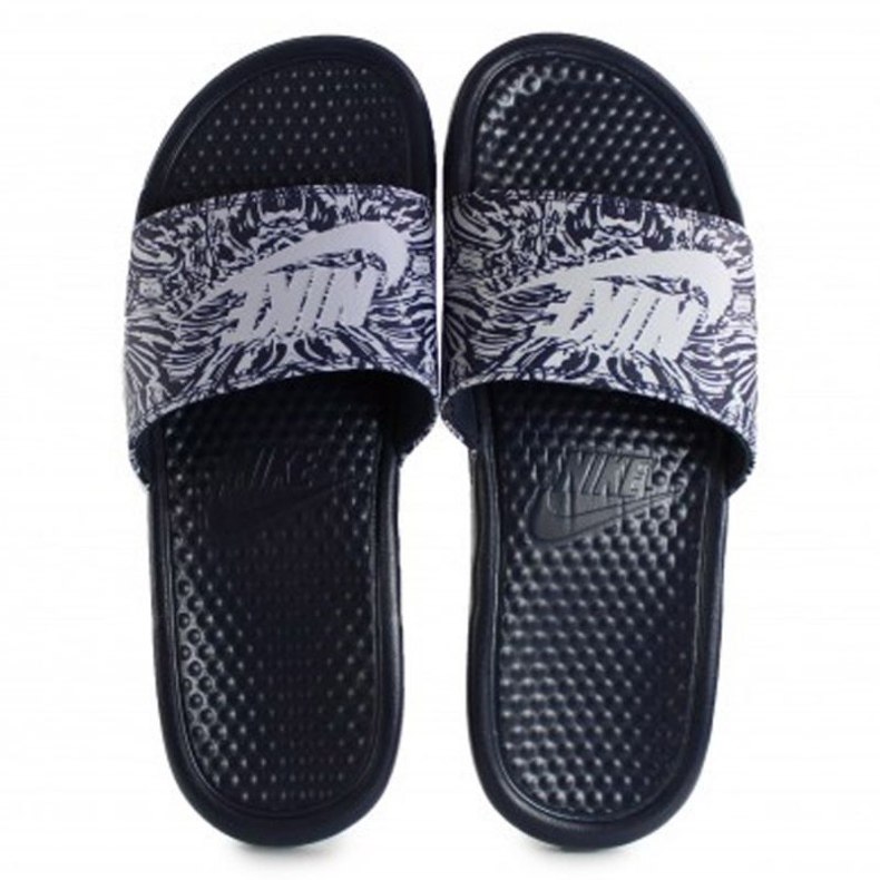 Pantofle Nike Benassi Just Do It Print 631261-403 černý 1