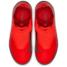 Kopačky Nike Phantom Vsn Academy Df Tf Jr AO3292-600 červený červený 2