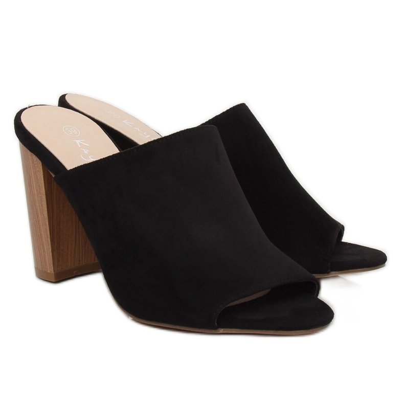 Černá 88010 Černé vysoké podpatky 2