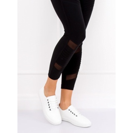 Bílé dámské tenisky WD009 WHITE / NAVY bílý 1