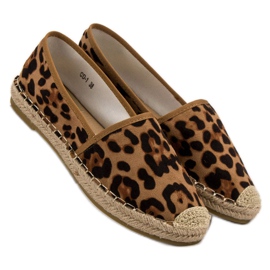 Skvrnité espadrilky hnědý 1