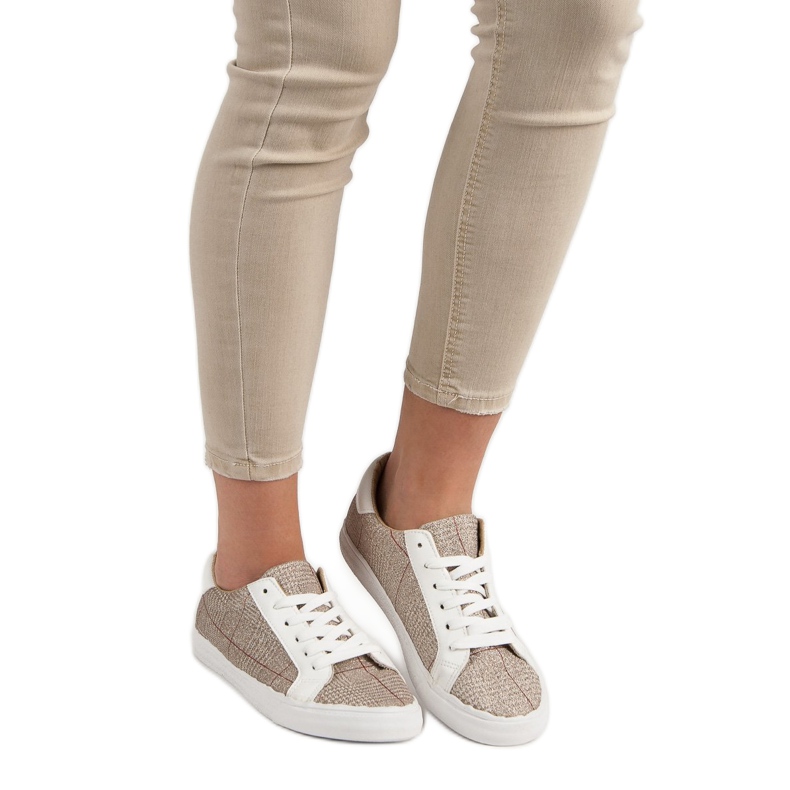 Šněrovací tenisky žluť 1