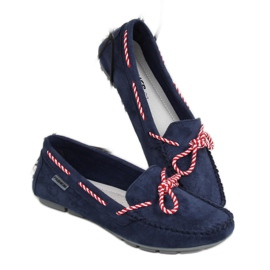 Dámské tmavomodré mokasíny MH04 Navy námořnická modř 2