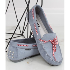 Modré dámské mokasíny MH04 Blue modrý 1