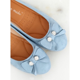 Modré dámské balerínky 6244 Blue modrý 1