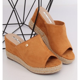 Velbloudí klínové sandály Camel MW-3M65 hnědý 1