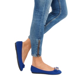 Dámské kobaltové balerínky JM6675Q Azul Marino námořnická modrá 1