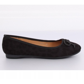 Dámské balerínky s leopardím potiskem H9021 Negro černý 1