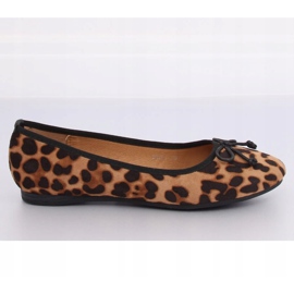 Dámské velbloudí leopardí baleríny H9021 Camel hnědý 1