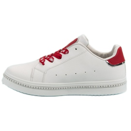 Šněrovací sportovní obuv bílý 1