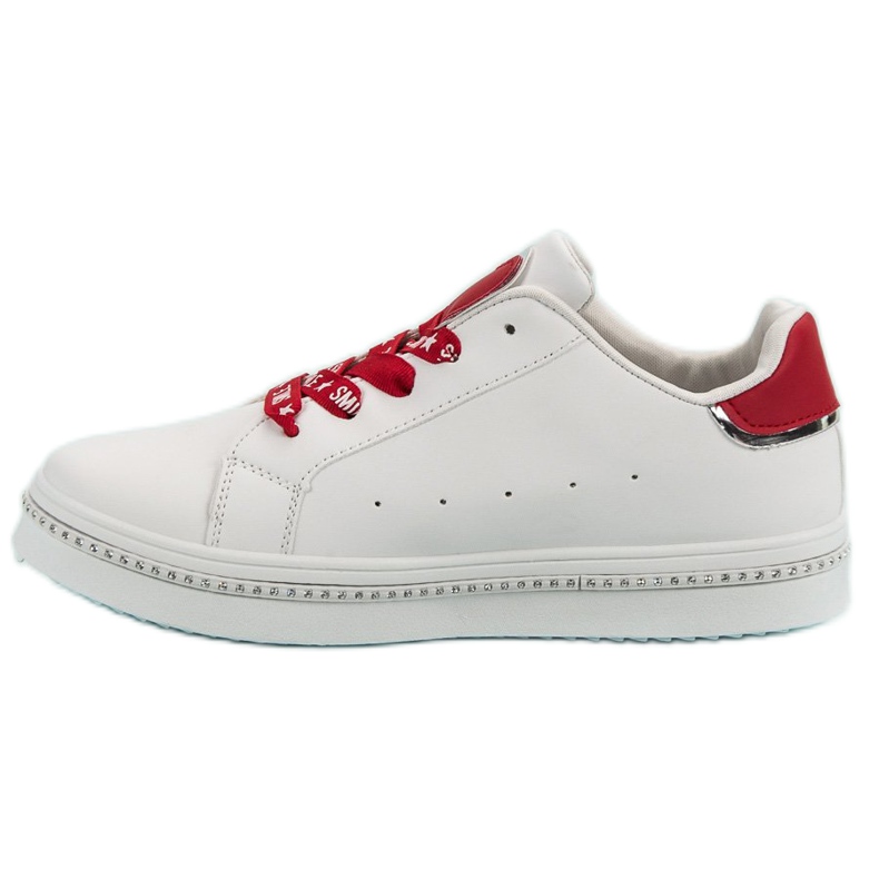 Šněrovací sportovní obuv bílý 1