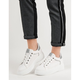 Sportovní obuv se třpytkami bílý 1 Sportovní obuv se třpytkami bílý 1