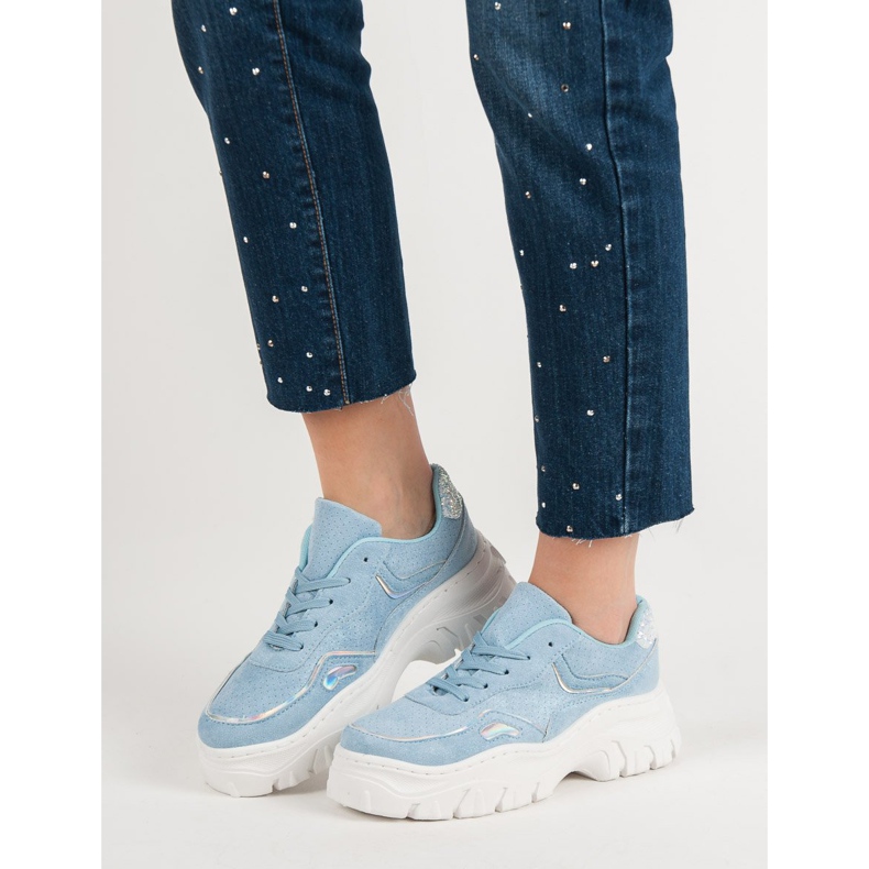 Módní modré tenisky modrý 2