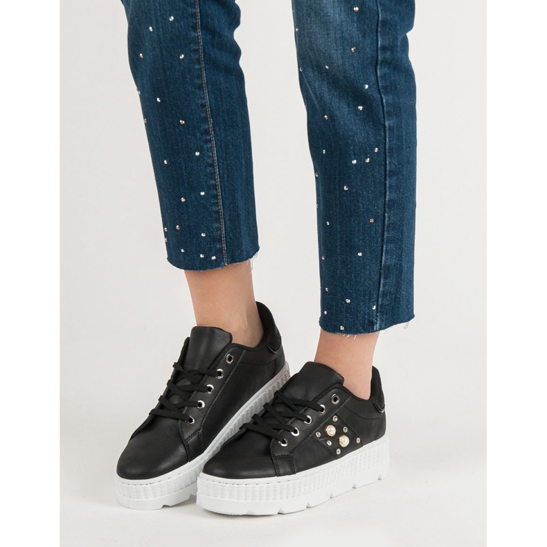 Černé Boty Na Platformě černá 2