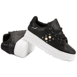 Černé Boty Na Platformě černý 1