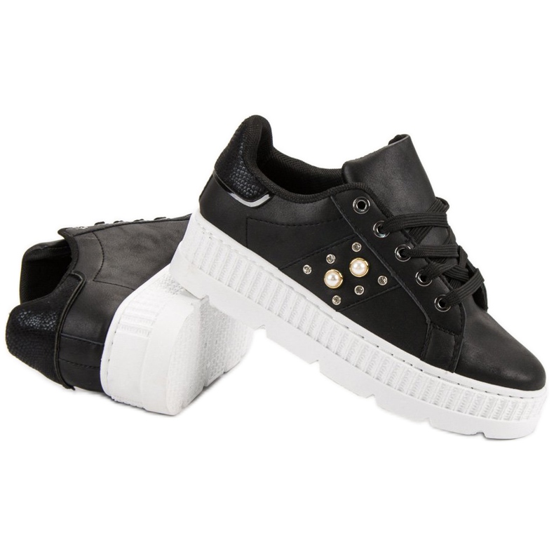 Černé Boty Na Platformě černá 1