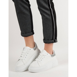 Renda Bílé boty na platformě bílý 1