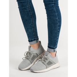 Nazouvací sportovní obuv šedá 1