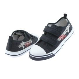 Tenisky na suchý zip Motocross Atletico 1809 navy blue námořnická modrá 4