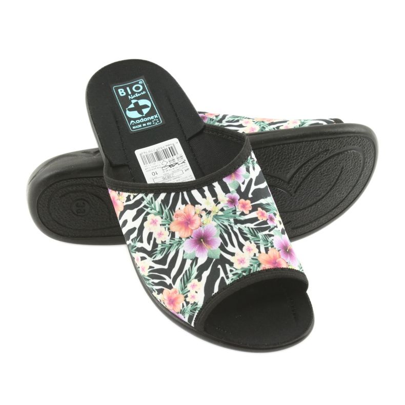 Dámské pantofle zebra Adanex 23876 bílý černý vícebarevný 4