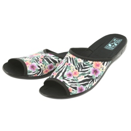 Dámské pantofle zebra Adanex 23876 bílý černý vícebarevný 3