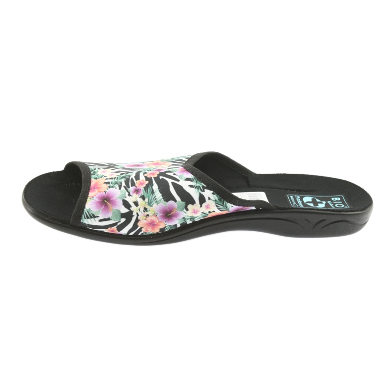 Dámské pantofle zebra Adanex 23876 bílý černý vícebarevný 2