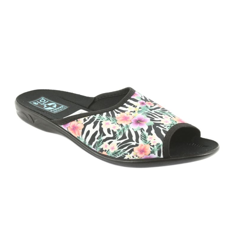 Dámské pantofle zebra Adanex 23876 bílý černý vícebarevný 1