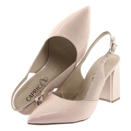 Dámské sandály na sloupku Caprice 29604 růžový 5