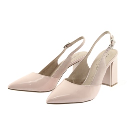 Dámské sandály na sloupku Caprice 29604 růžový 3