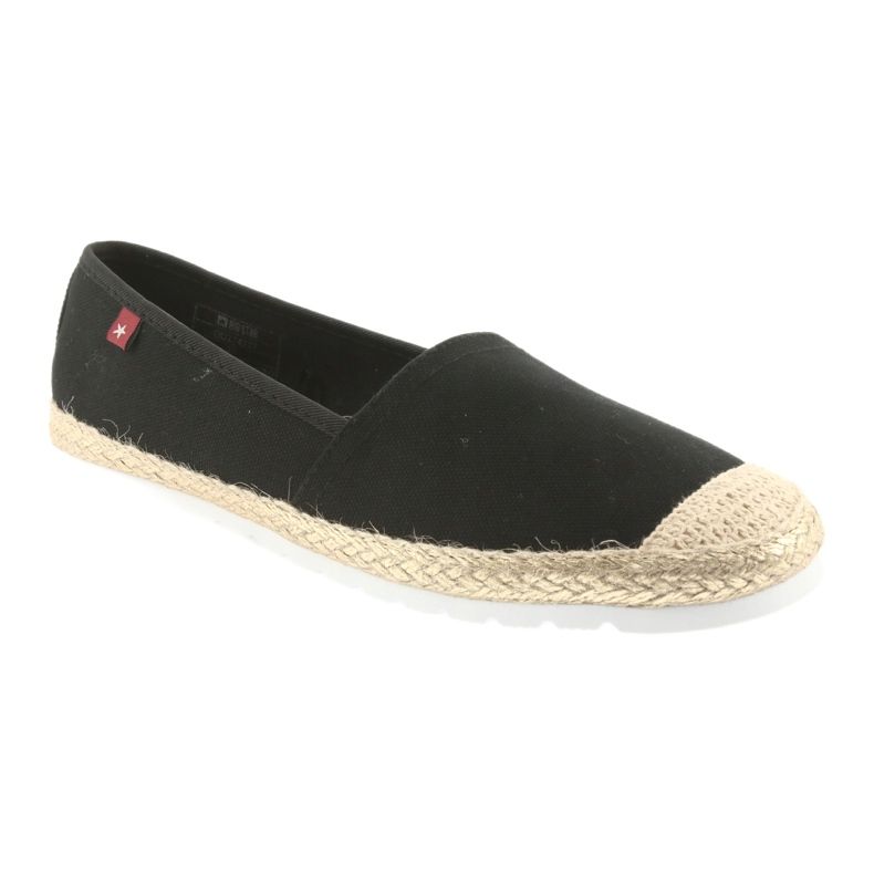Big Star Velké hvězdné balerínky espadrilky 274727 černý žluť 1