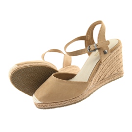 Sandály Big Star espadrilles 274A169 C.beż hnědý 5