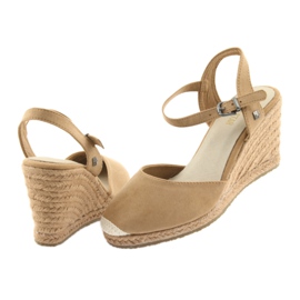 Sandály Big Star espadrilles 274A169 C.beż hnědý 4