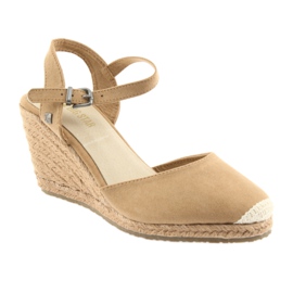 Sandály Big Star espadrilles 274A169 C.beż hnědý 1