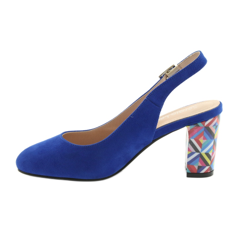 Sandály na sloupek Sergio Leone 788 indigo mic modrý 2