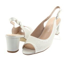 Sandály na postu Sergio Leone 794 stříbro šedá 4