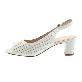 Sandály na postu Sergio Leone 794 stříbro šedá 2