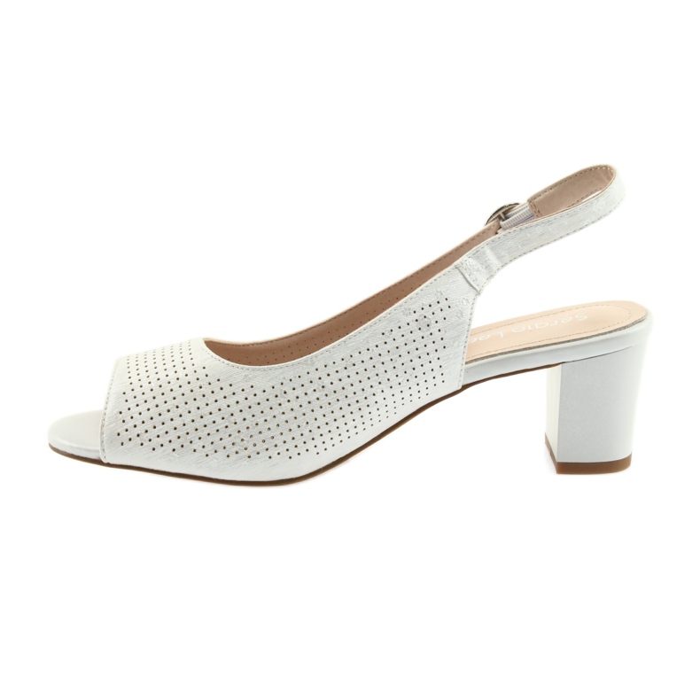 Sandály na postu Sergio Leone 794 stříbro šedá 2