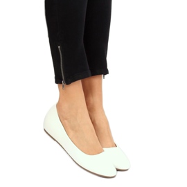 Klínové balerínky bílé 7849-P White bílý 1