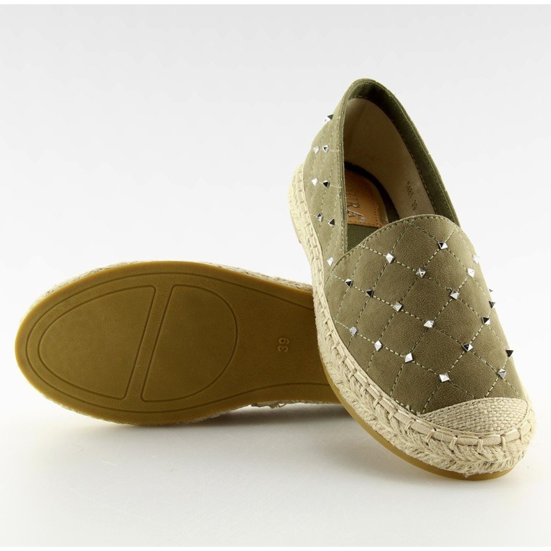 Espadrily s čepy zelené 5481 Zelená II-GAT 1