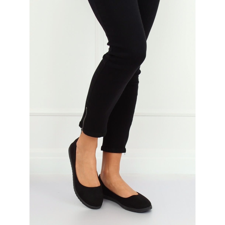 Černé dámské balerínky 7845-P Black černý 2