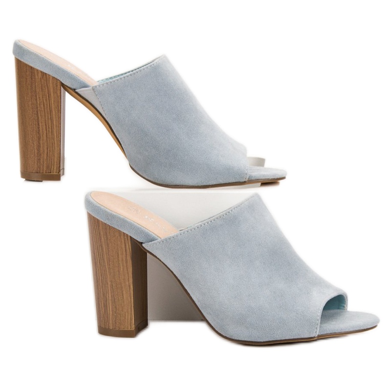 Kayla Vestavěné sandály na vysokém podpatku modrý 1