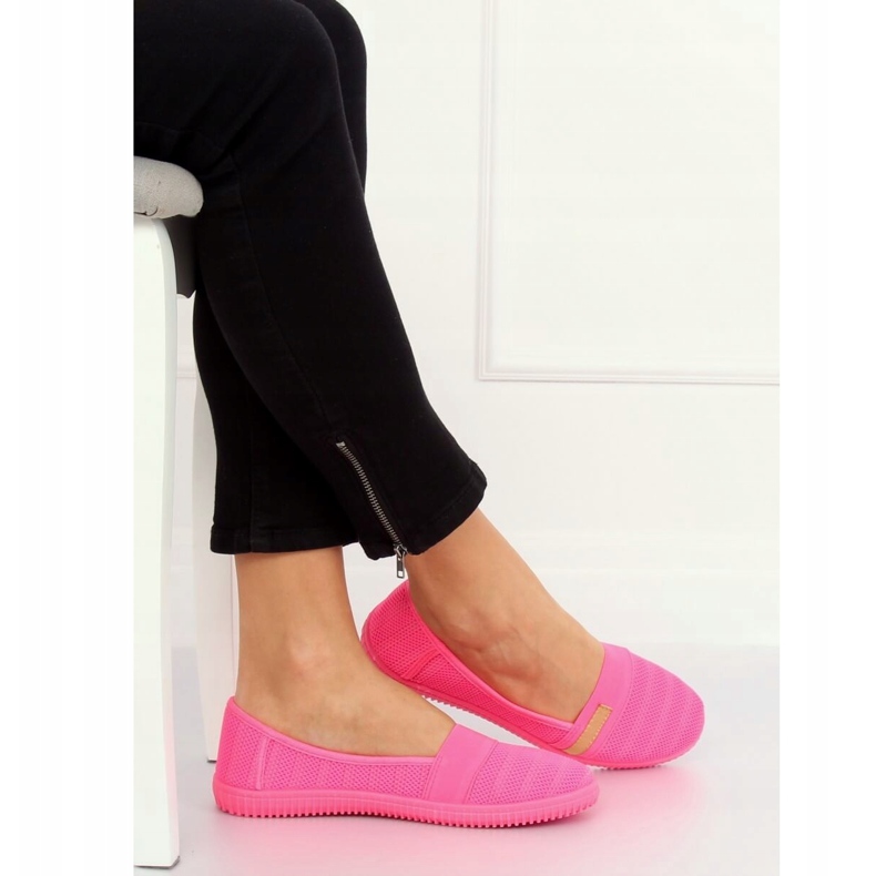 Dámské fuchsiové balerínky XJ-2959 Fuxia růžový 2