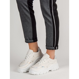 Bílé tenisky s efektem holo bílý 2 Bílé tenisky s efektem holo bílý 2