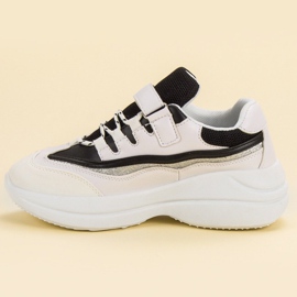 Módní BÍLÉ A ČERNÉ tenisky bílý černý 1