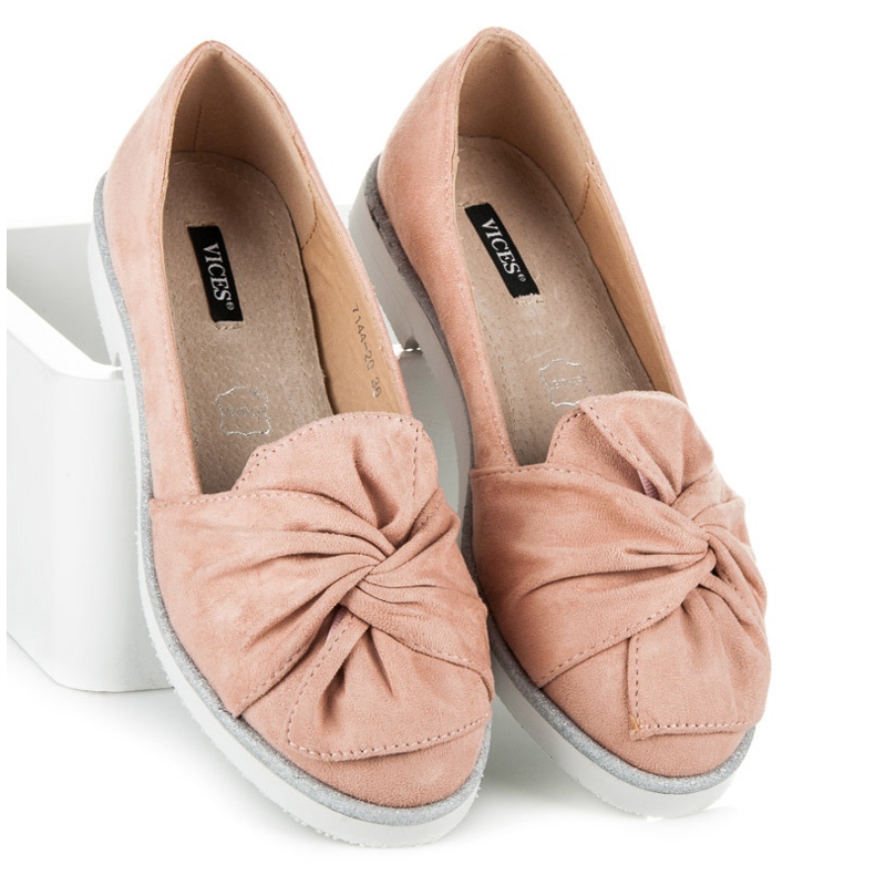 Vices Semišové boty s třpytivými dekoracemi růžový 2