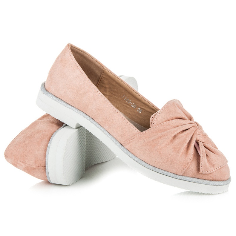 Vices Semišové boty s třpytivými dekoracemi růžový 1