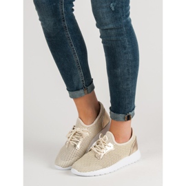 SHELOVET Síťované sportovní boty žlutá 1