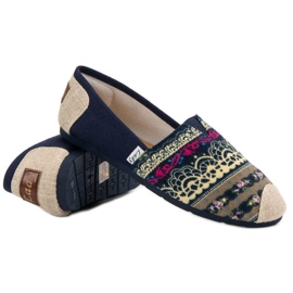 Lady Fashion Slip On Boho tenisky modrý vícebarevný 1